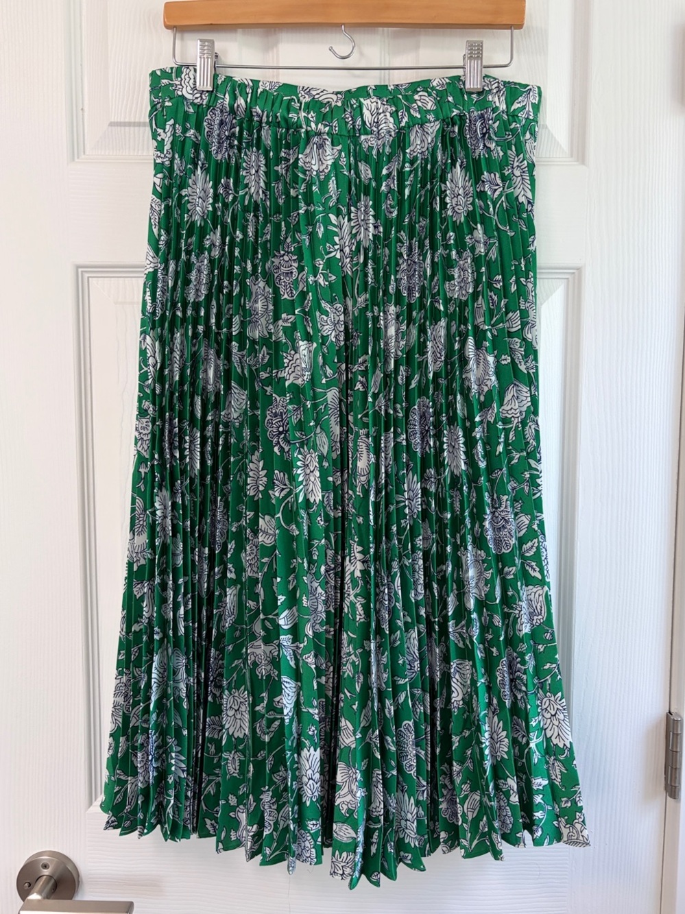 J. Crew Floral Pleated Midi Skirt - Picture 2 of 8